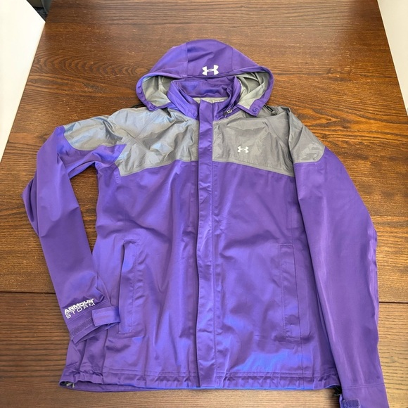 Under Armour Storm Women’s Weather Repellent Accelerant Hoodie Jacket S Full Zip - Picture 14 of 14